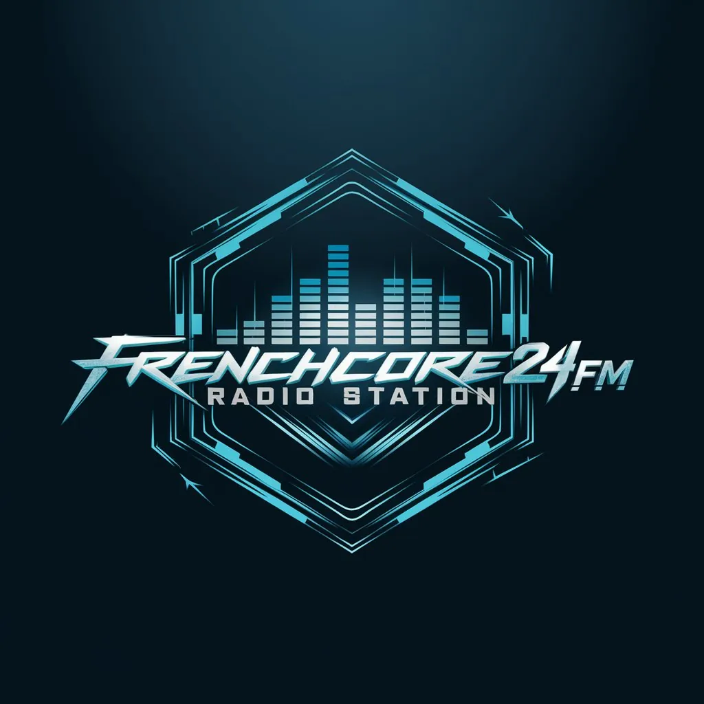 Frenchcore 24/7 live radio player showing current Frenchcore track