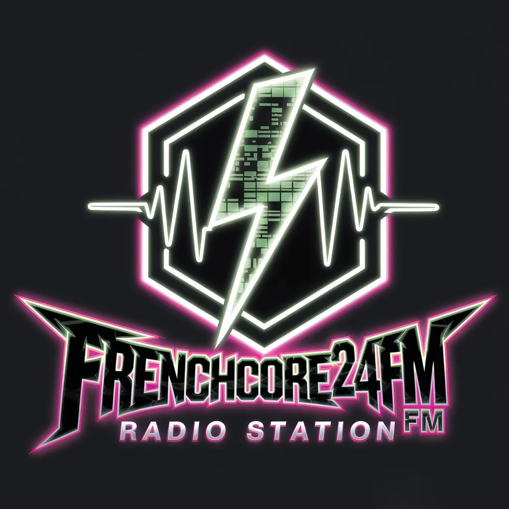 Frenchcore radio homepage with links to streams and mobile apps